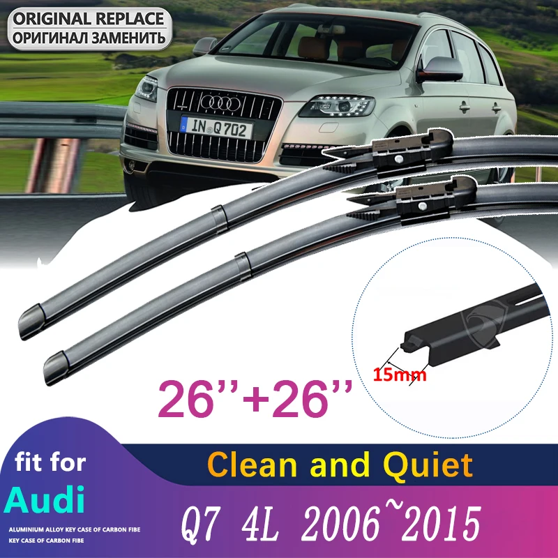 Car Wiper Blades for Audi Q7 4L 2006~2015 2007 2008 2009 2010 2011 2012 2013 2014 Windscreen Windshield Wipers Car Accessories