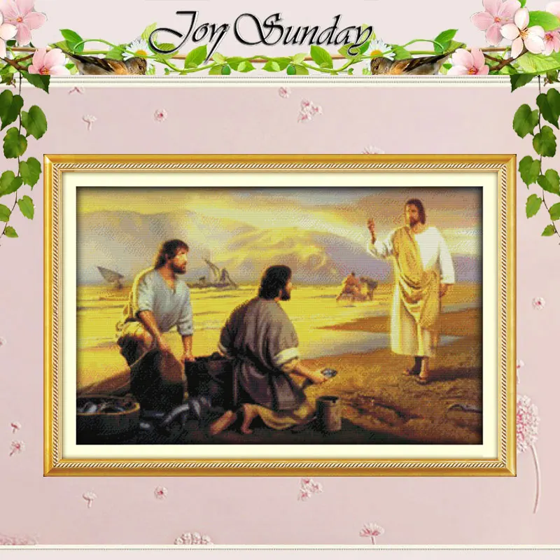 Jesus Chanted Patterns Counted Cross Stitch Set DIY 11CT 14CT 16CT Stamped DMC Cross-stitch Kit Embroidery Needlework Home Decor