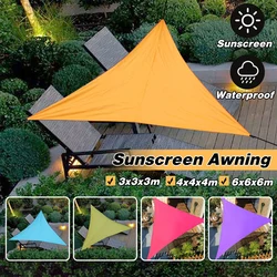 Heavy Shade Sail Sun Canopy Cover, Outdoor Yard Awnings, Waterproof Car Sunshade Cloth, Garden Yard, 3 M, 4 m, 6m, Summer