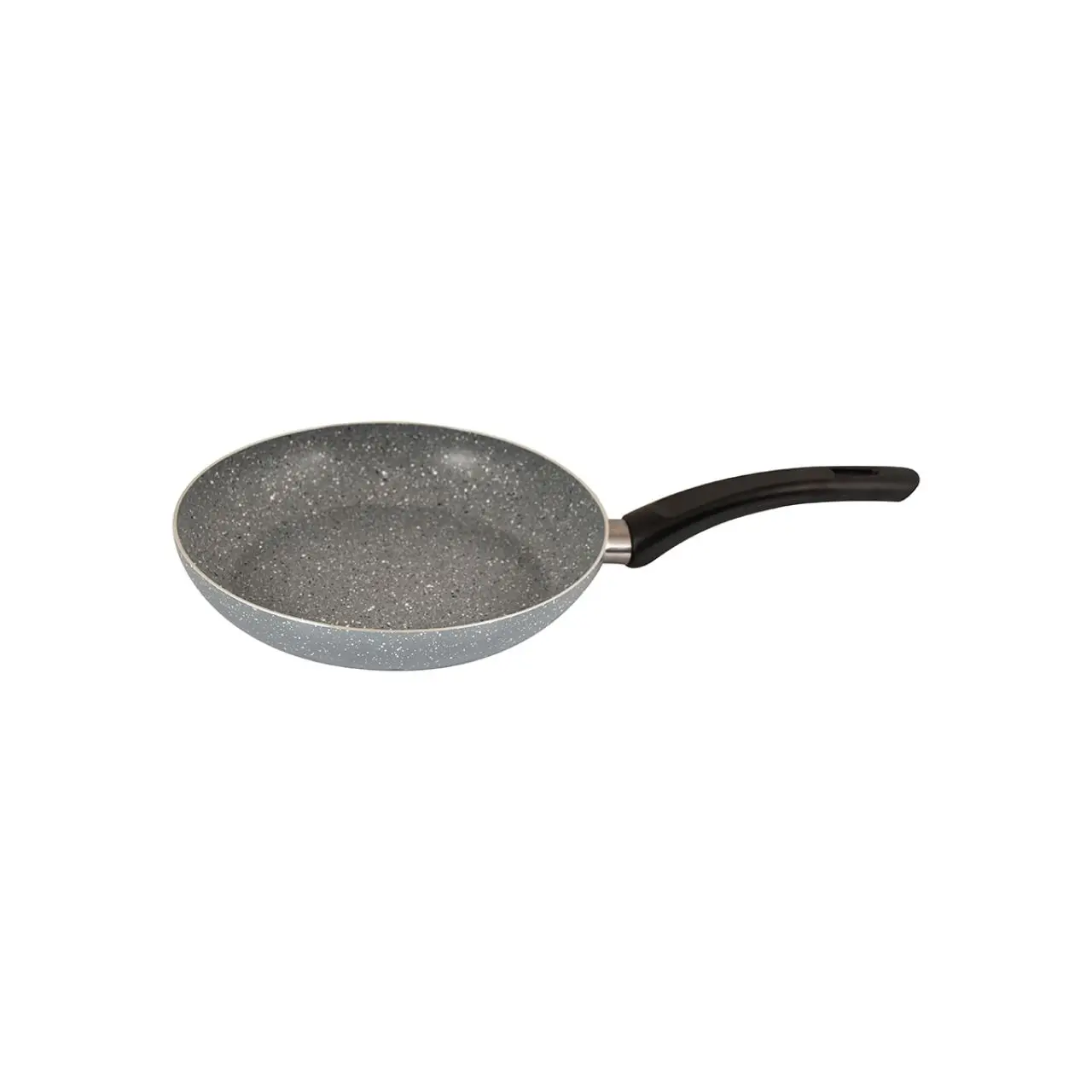 EWs Cera Granite 24 Cm Frying Pan-Gray-7308