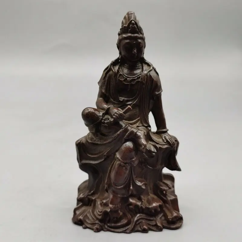 

Chinese Tibet Buddha Bronze statue Guanyin of Nepal Old Copper Statue