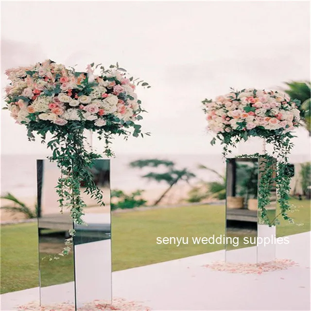 4pcs/set) wedding decor Set up walkway aisle pedestal  stand  Stage Background for bride and groom wedding ceremony  0707