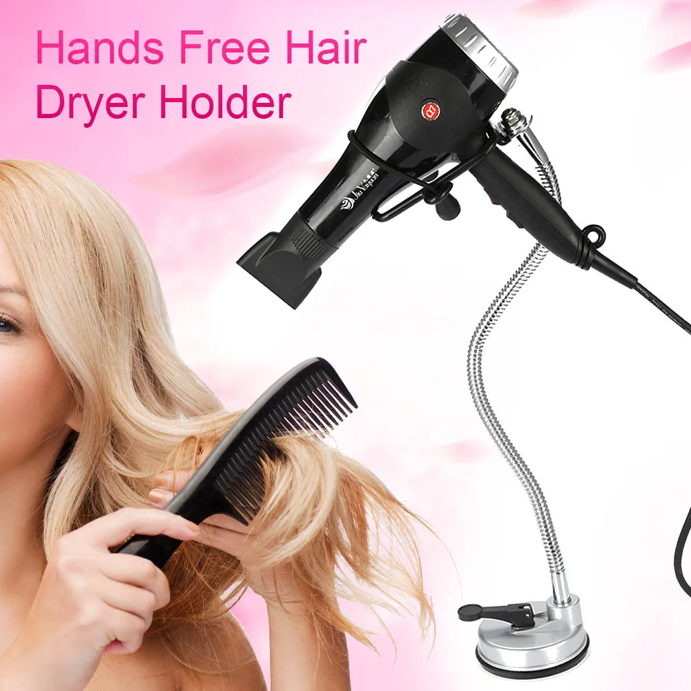 360 Spend Freely Rotation Hair Dryer Wall Holder Hand Free Hair Blower Stand Adjustable Bathing Beauty Hair Blower Support Frame