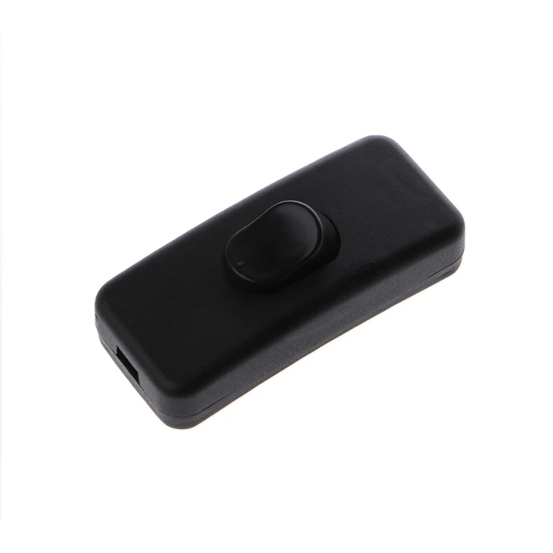 Universal AC 110-250V 2A Inline Lighting Lamp Plastic In Line Cord Rocker Switch