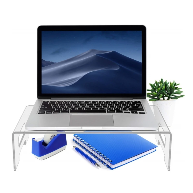 Durable Acryl Monitor Stand Monitor Riser für iMac Desktop Laptop Spiele PC Schreibtisch Stehen Multi-Media Lagerung