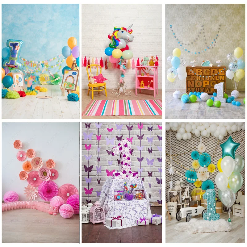 어린이 만화 생일 사진 배경 아기 신생아 초상화 사진 배경 스튜디오 소품 21126 ETSR-06