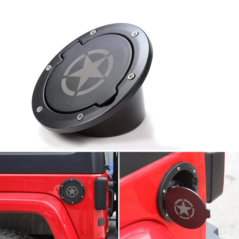 Tapa de tanque de gasolina, tapa de tanque de combustible, 4 puertas, 2 puertas, para Jeep Wrangler Jk, 2007-2018, accesorios de coche ilimitados