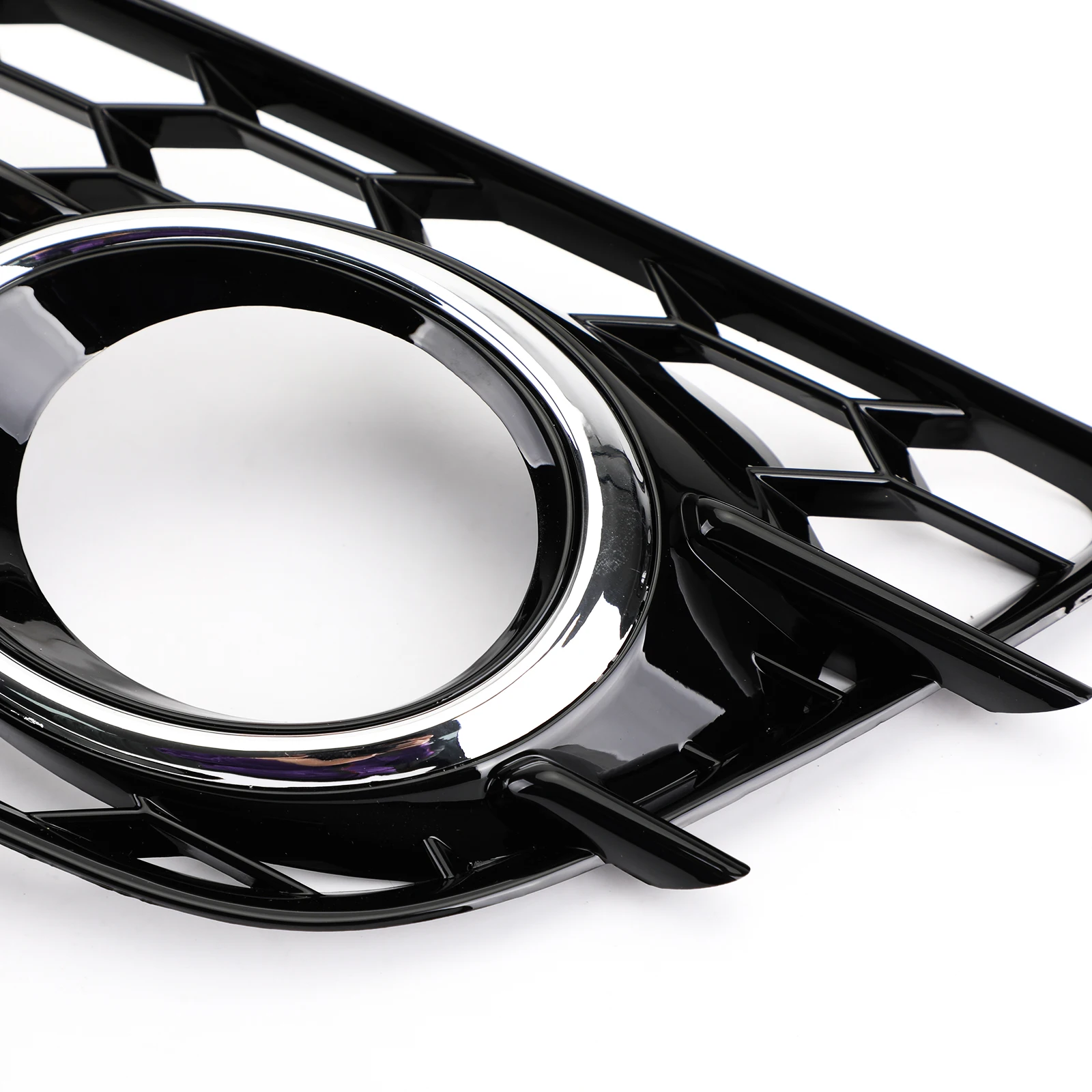 Aryourshop Honeycomb Style Fog Light Grill Bumper For Audi A4 S-LINE S4 2008-2012