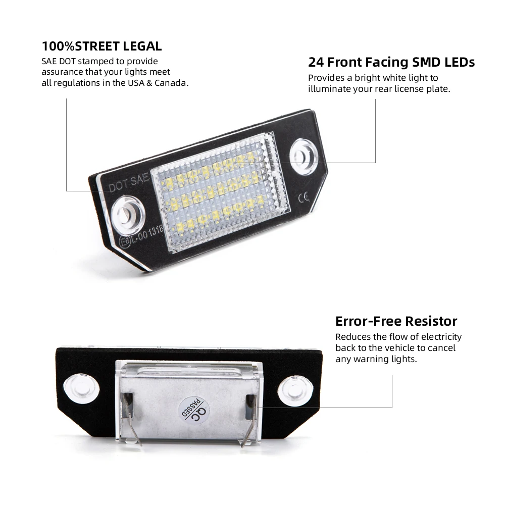 2X Led Number Licen…
