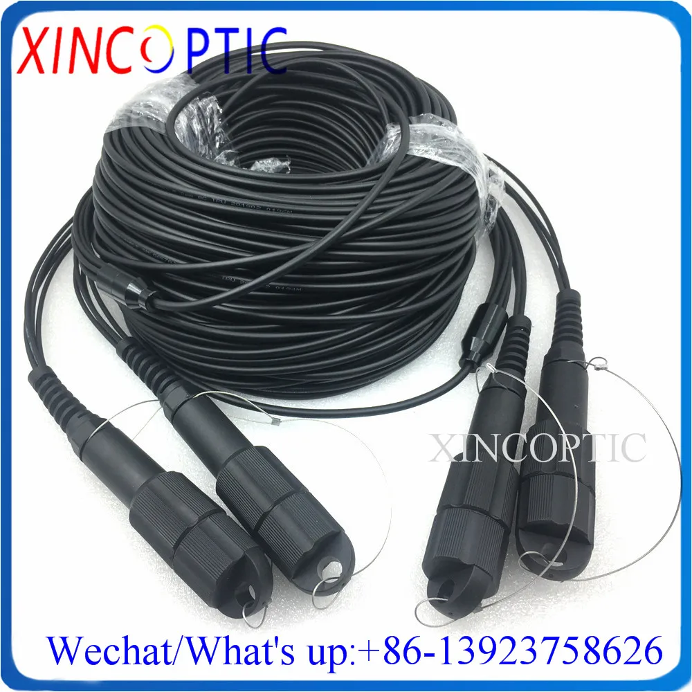 

40M 8C,SM,9/125,G657A,4.8mm,8Core PDLCUPC-LC/SC/FC/STUPC LSZH/TPU 8Fiber Armored Fiber Optic Patch Cord CPRI PDLC Black Jumper