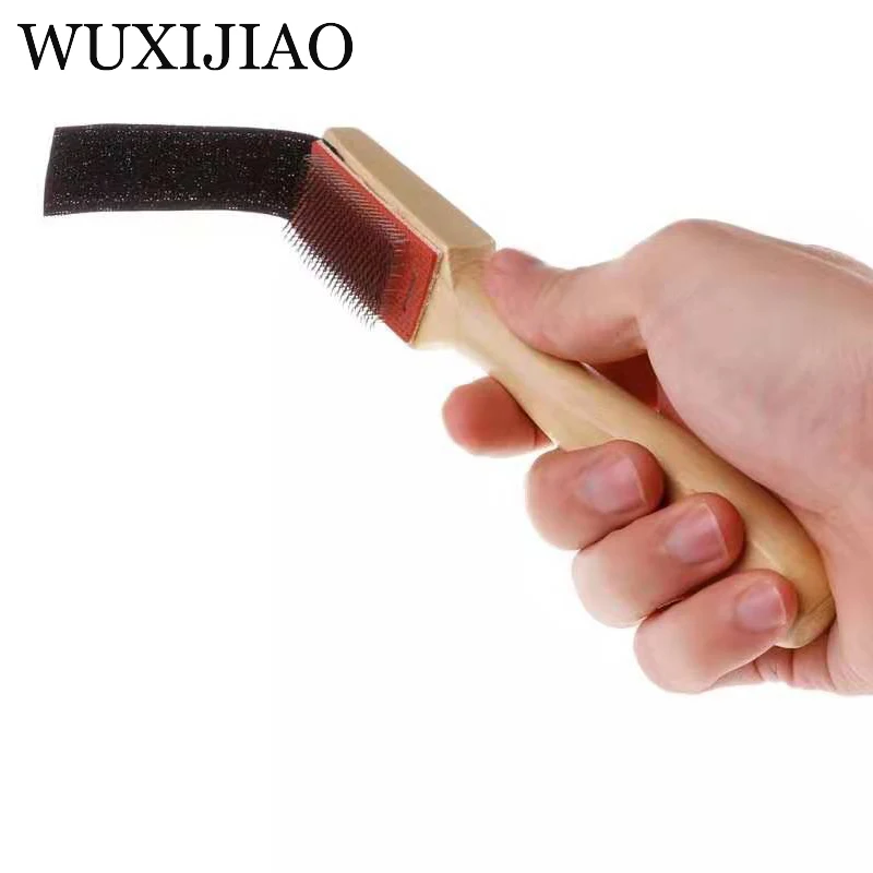 WUXIJIAO Dance shoes Latin shoes cleaning brush Salsa Ballroom wooden dance shoes suede soles shoes brush cleaning brush