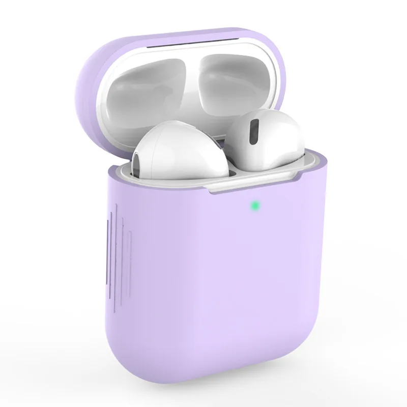 Custodie in Silicone per Airpods 1 2 custodia protettiva morbida per auricolari custodia per cuffie Bluetooth senza fili per Apple AirPods
