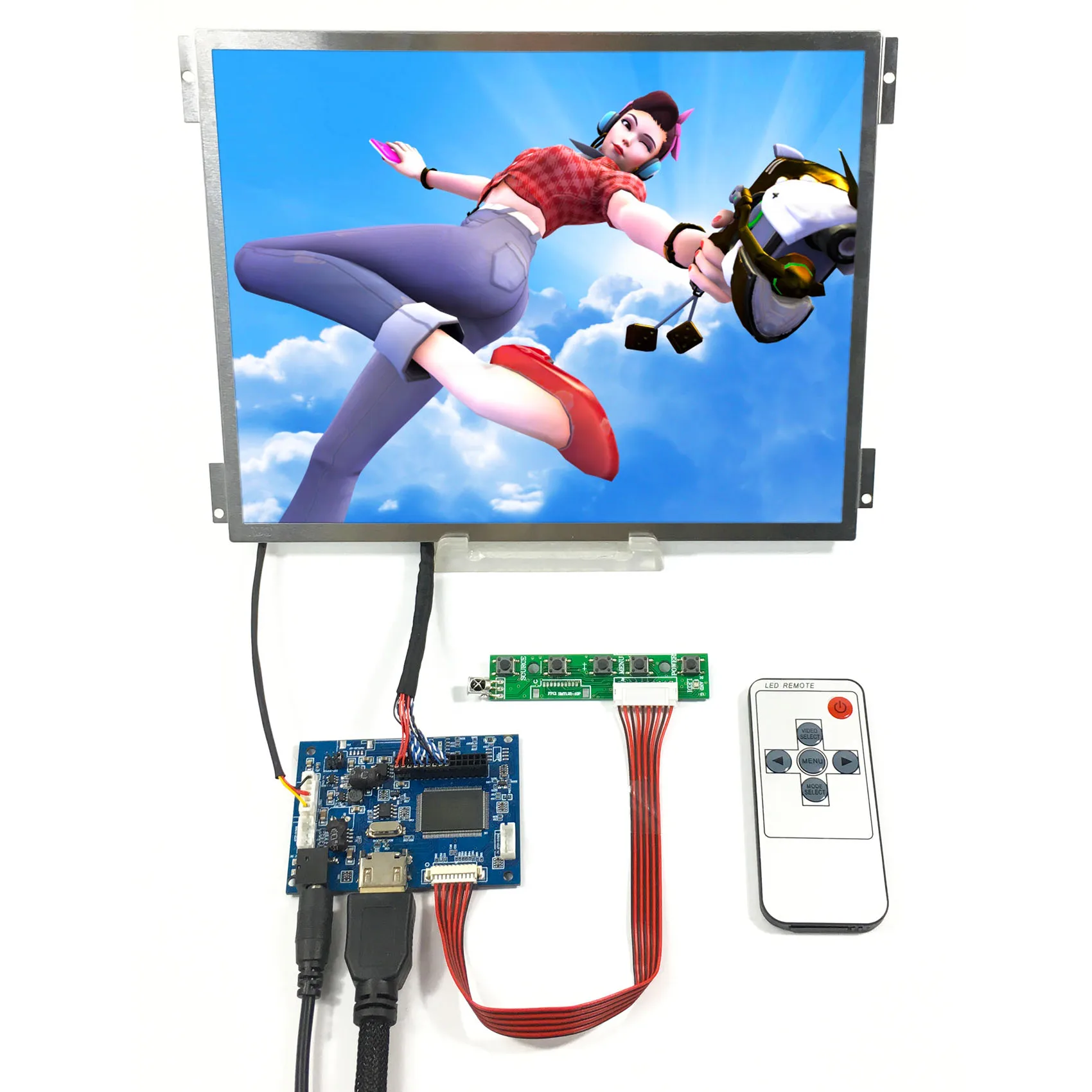 HD MI LCD Controller Board 10.4 in G104XVN01.0 1024X768 LCD Panel Replace G104X1