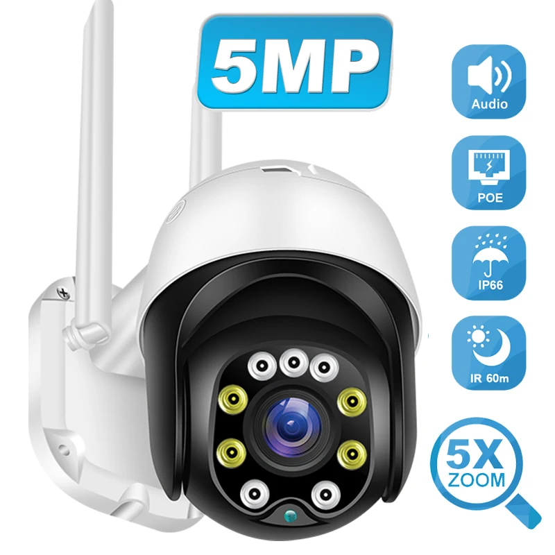 WIFI Camera Video Surveillance 5MP cctv Camhi WIFI Camera  PTZ Camera WIFI Outdoor IP Camera WIFI Camera Video Surveillance