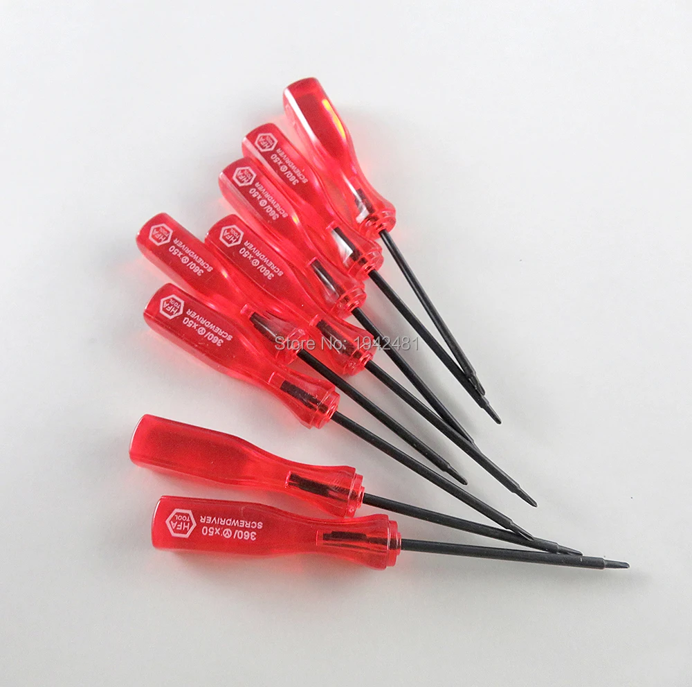 6PCSสำหรับNS Switch Joy Con PSP GBA DS 3DS XL 1.5MM YสีแดงไขควงTri Wingไขควง1.5มม.Yสกรู