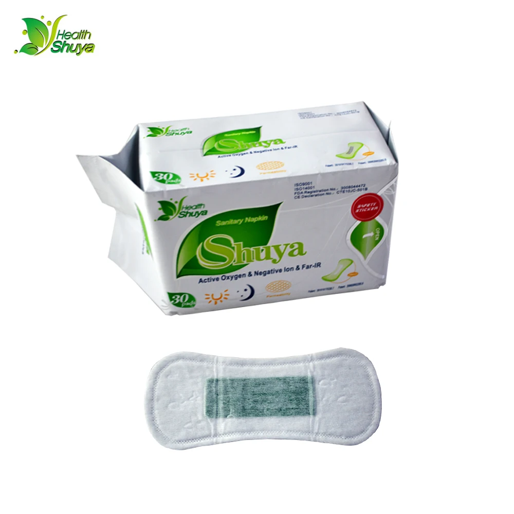 5 Packs Anion Sanitary napkin Improve immunity antibacterial pads Sanitary towels panty liner Active Oxygen Negative pad