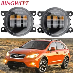 2PCS Car Left + Right LED Fog Light Assembly DRL Daytime Running Light 12V For Subaru Forester WRX STI XV 2013 2014 2015 2016