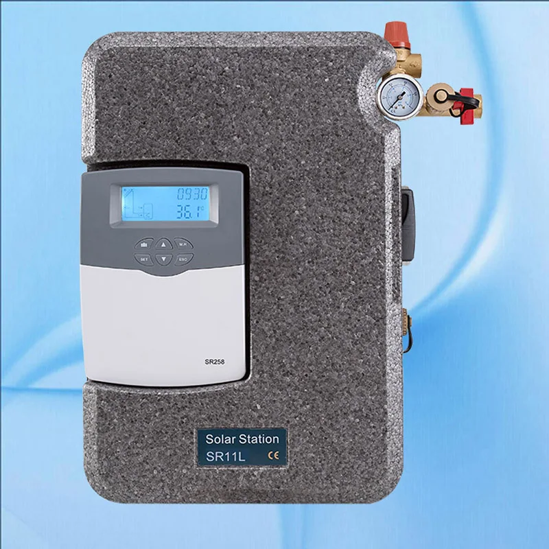 220V SR11L-258 Single pipeline Series Solar Hot Water Pump Station with Integrated controller SR258