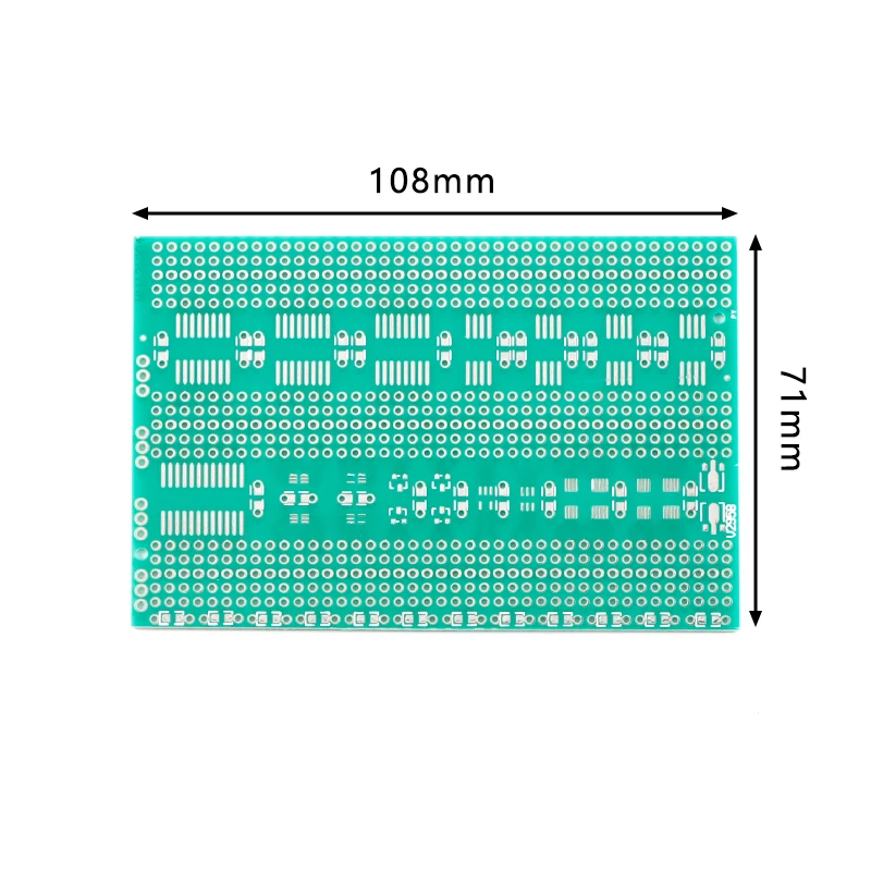 7x11cm Single Side SMD Universal PCB Circuit Board Transfer Adapter Test Plate For IC Resistor Capacitor Diode/Triode/Transistor