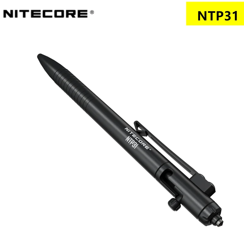 

NITECORE NTP31 Tungsten-steel Glass Breaker Tip Ballpoint Pen Multifunctional Bolt Action Tactical Pen Accessories Self-defense