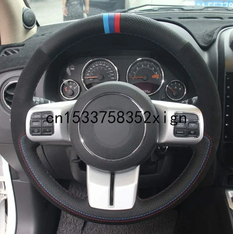 

Чехол для руля из микрофибры для Jeep Wrangler Patriot SUV /Wrangler JK /Grand Cherokee/ Compass