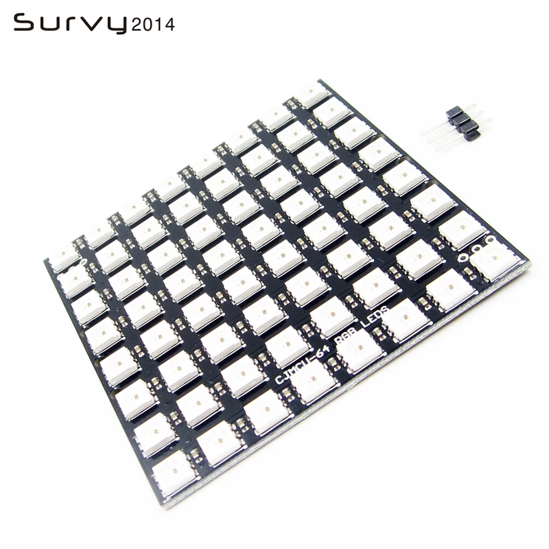 WS2812 LED 5050 RGB 8x8 64 LED Matrix diy electronics