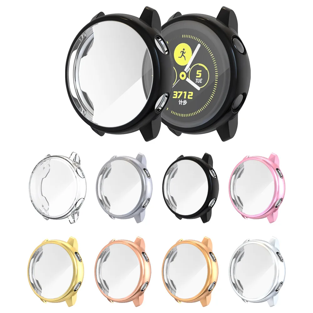 Galaxy Watch active case for Samsung galaxy watch active 40mm SM-R500 bumper Protector HD Full coverage Screen Protector case