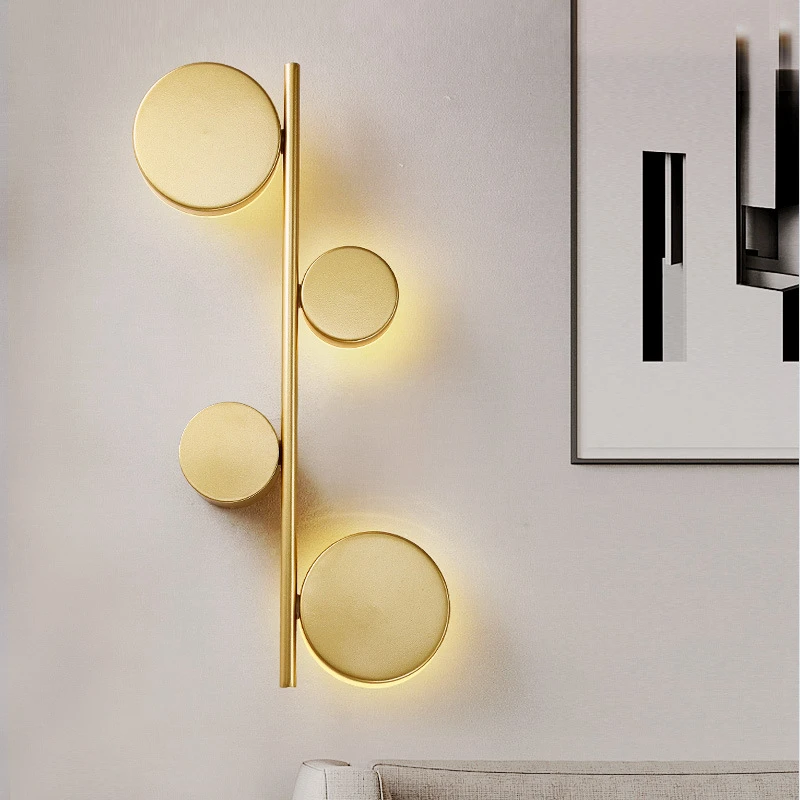 

Modern Indoor Wall Sconce Lights Fixture Nordic Bedside Wall Lamp Bedroom Living Room Lighting Hallway background Decor lamps