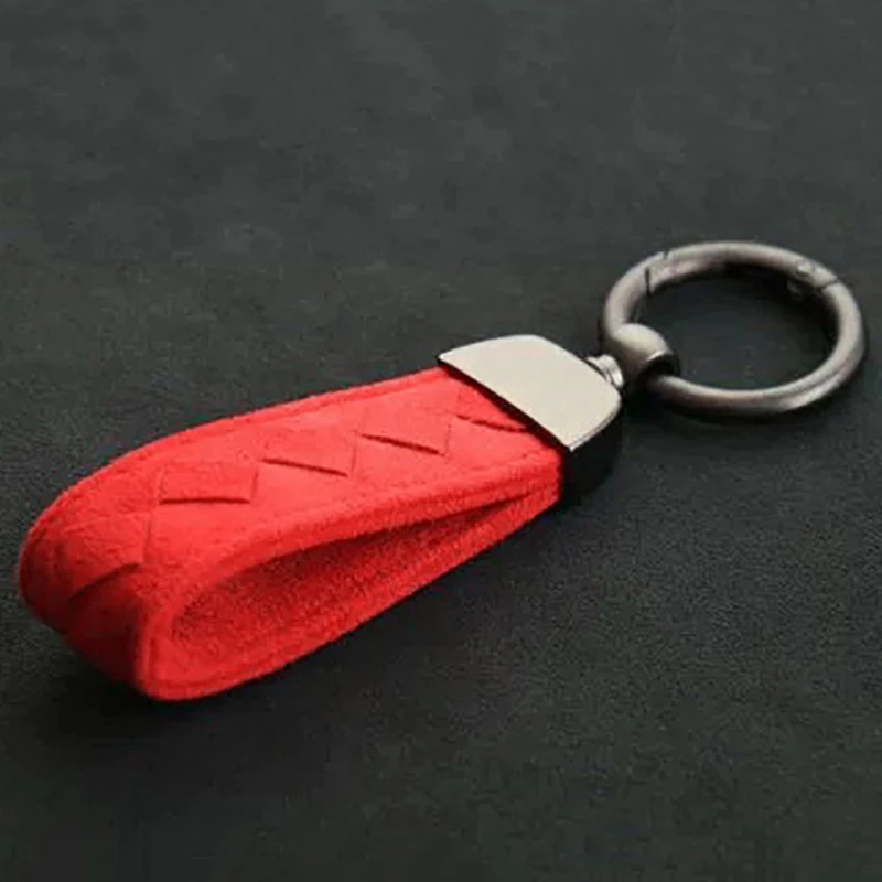 Luxury Suede Leather Car Key Chain