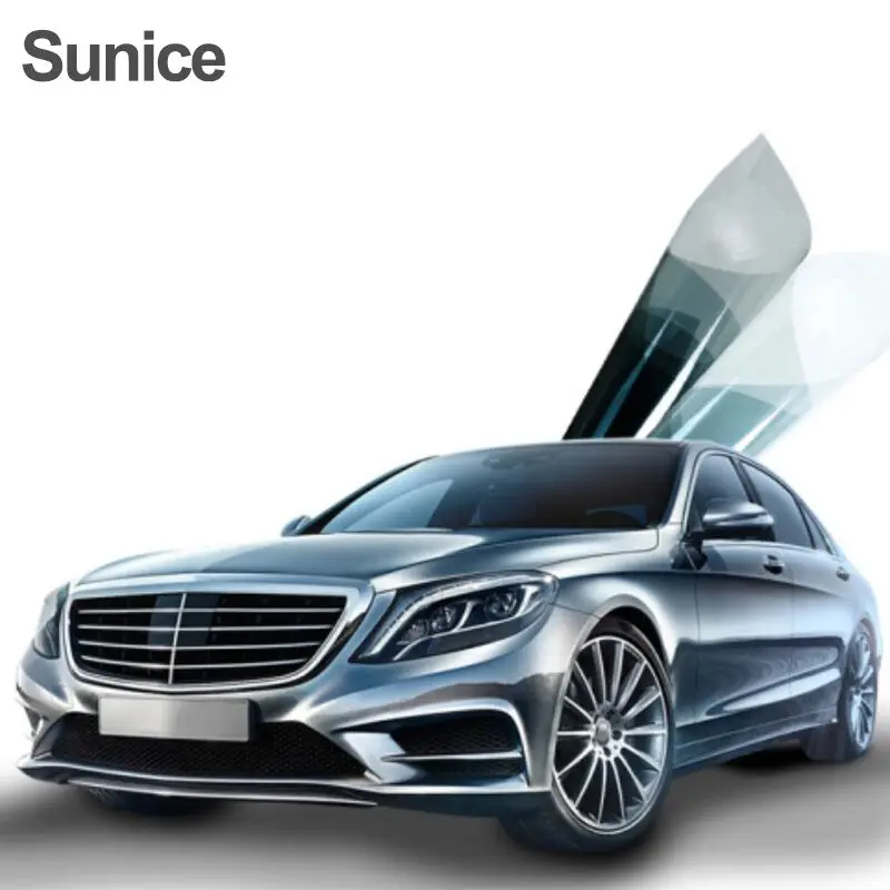 

SUNICE 50x152cm Car Sputter Solar Film, Black/ Grey/ Light Color Glass Car Auto Home Window Tint Film, Heat Insulation Sticker