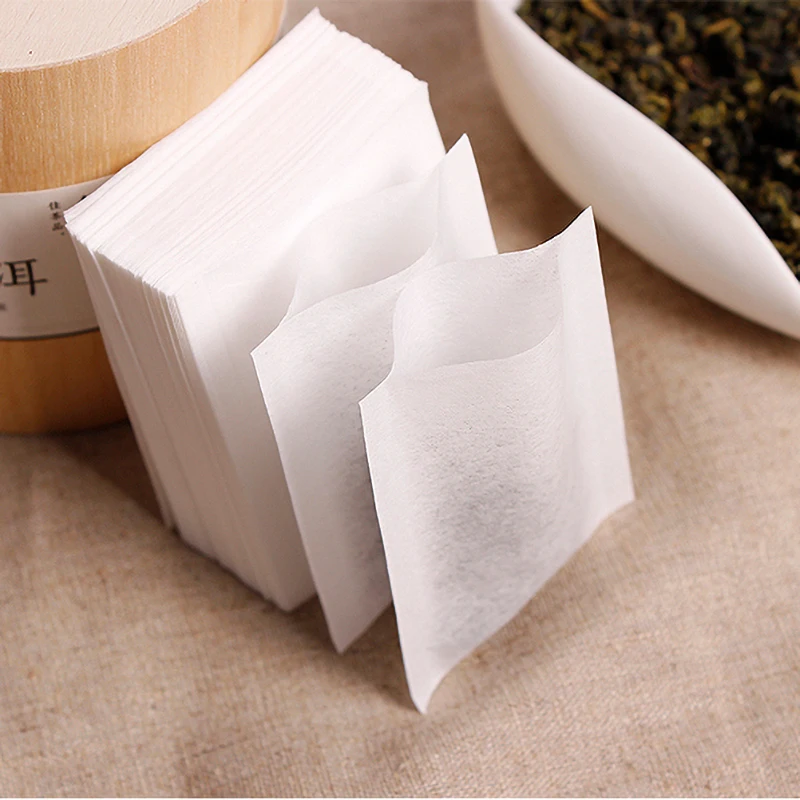 Tea Bag Biodegradable Food Grade Hot-Sealed Filter Paper High Gas Permeability Filter Coffee Teabags Can Contain Variety Spices