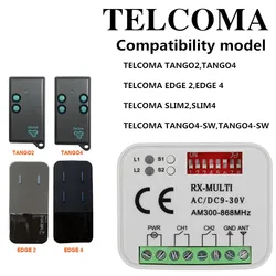 TELCOMA TANGO 2 4 SW SLIM remote control 433.92mhz gate garage door TELCOMA 433mhz remote control receiver