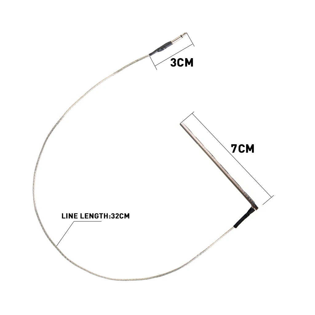 LOMMI 10pcs Guitar Piezo Pickup Under-Saddle Piezo Pickup With 2.5mm Jack For Acoustic Guitar Easy To Install