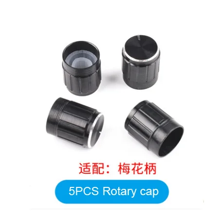 5PCS/LOT 20 Position 360 Degree Rotary Encoder EC11 w Push Button 5Pin Handle Long 15/20MM With A Built In Push Button Switch