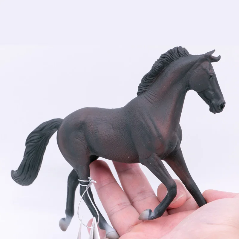 Collecta PVC Farm Animals Figurine, puro-sangue, cavalo preto, escala 1:20, modelo de brinquedo para meninos e meninas, #88478