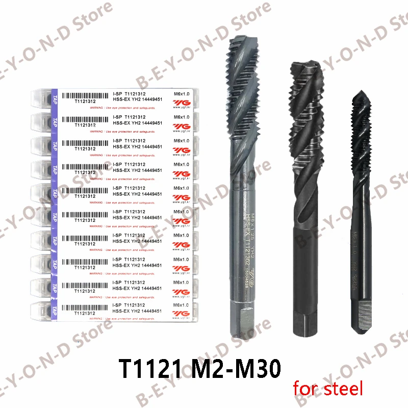 

Original YG1 T1121 Taps for Blind Holes M2 M2.5 M3 M4 M5 M6 M8 M10 M12 M14 M16 M18 M20 M24 M30 Tapping Carbon Steels Alloy Steel