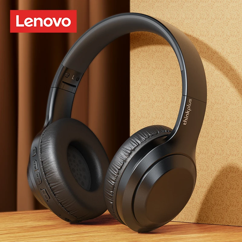 Lenovo Thinkplus TH10 TWS Headphone Stereo Bluetooth, Headset musik dengan Mic untuk ponsel iPhone Sumsamg Android IOS