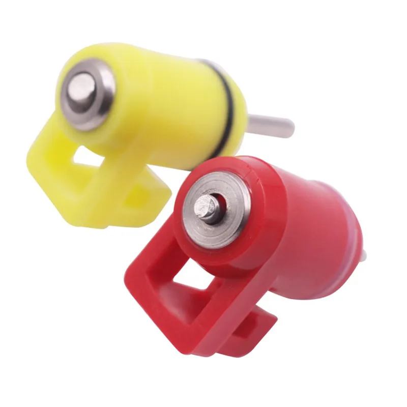 100 Pcs Chicken Automatic Waterer Nipple Drinker Ball Valve Nipple Drinker Red Yellow Optional Drinking Water Equipment Plastic