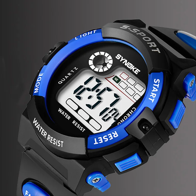 

Dropshipping 2020 Synoke Fashion Mens Outdoor Sport Watches Boys Led Digital Watch Multifunctional Electronic Watch Cheap Price