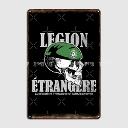 Légion Étrangère 2 Rep French Foreign Legion Paratrooper Poster Metal Plaque Club Bar Wall Decor Tin Sign Posters