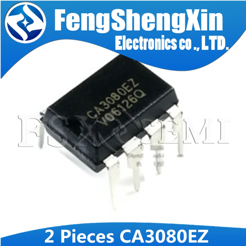 2Pcs CA3080E Dip-8 CA3080EZ DIP8 CA3080 Dip  2MHz, Operational Transconductance Amplifier  IC