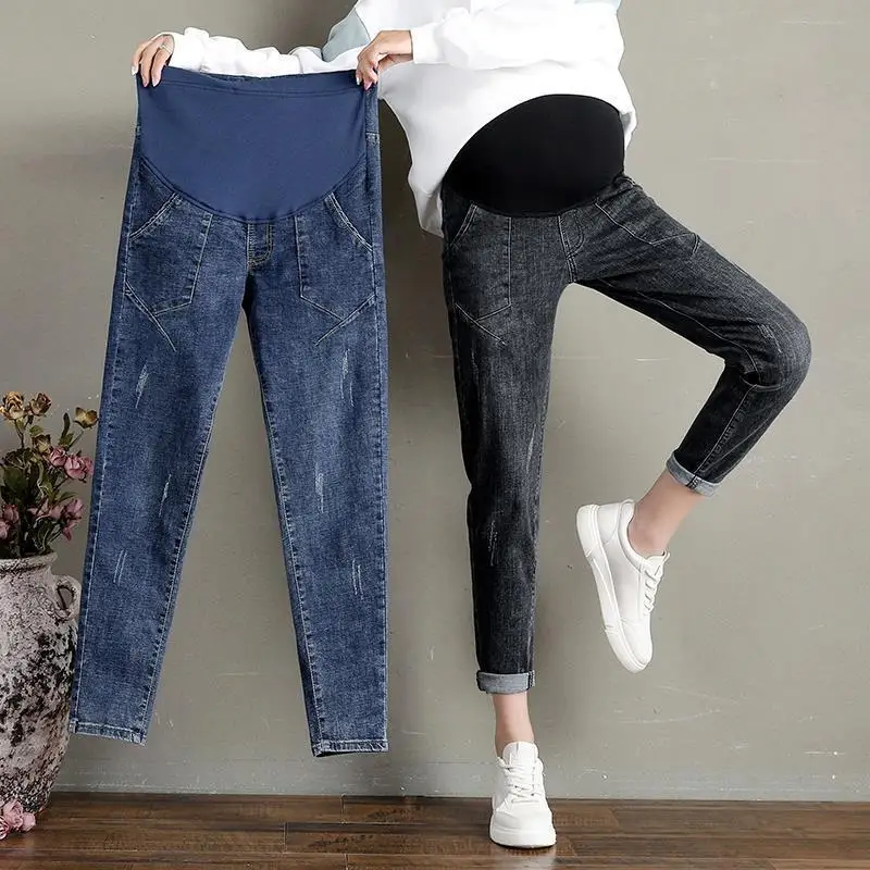 Moederschap Broek Broek Voor Zwangere Vrouwen Dragen Gemakkelijk Casual Broek Zwangerschap Kleding Overalls Negende Broek Zwangerschap Broek