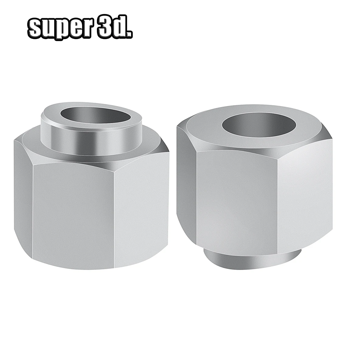 3D-Drucker-Teile: Openbuilds Exzenter-Abstandshalter, V-Rad, Exzenter-Säule, Isolierschraube, Mutter, V-Schlitz, Bohrung 5MM, DIY-Teile – Detail 3