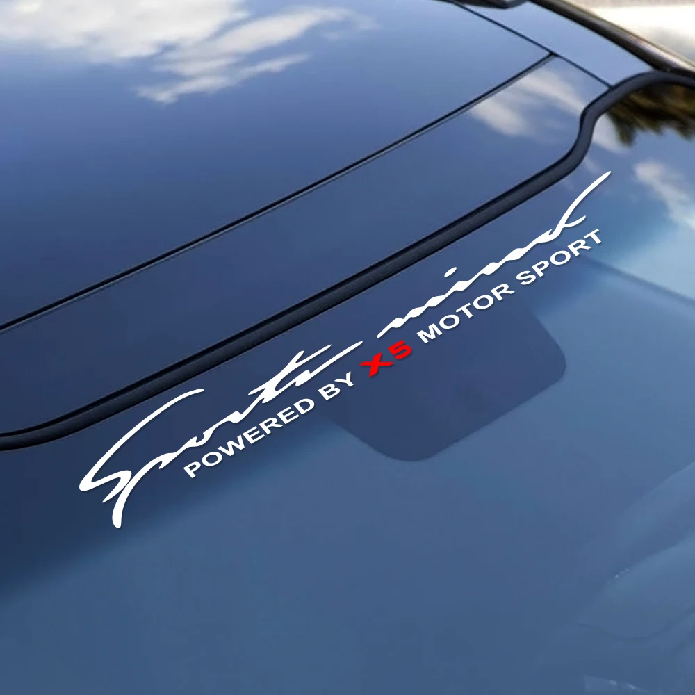 

Car Front Rear Windshield Stickers Reflective Waterproof Sport Vinyl Decals Decoration Accessories For BMW X5 F15 E70 E53 G05