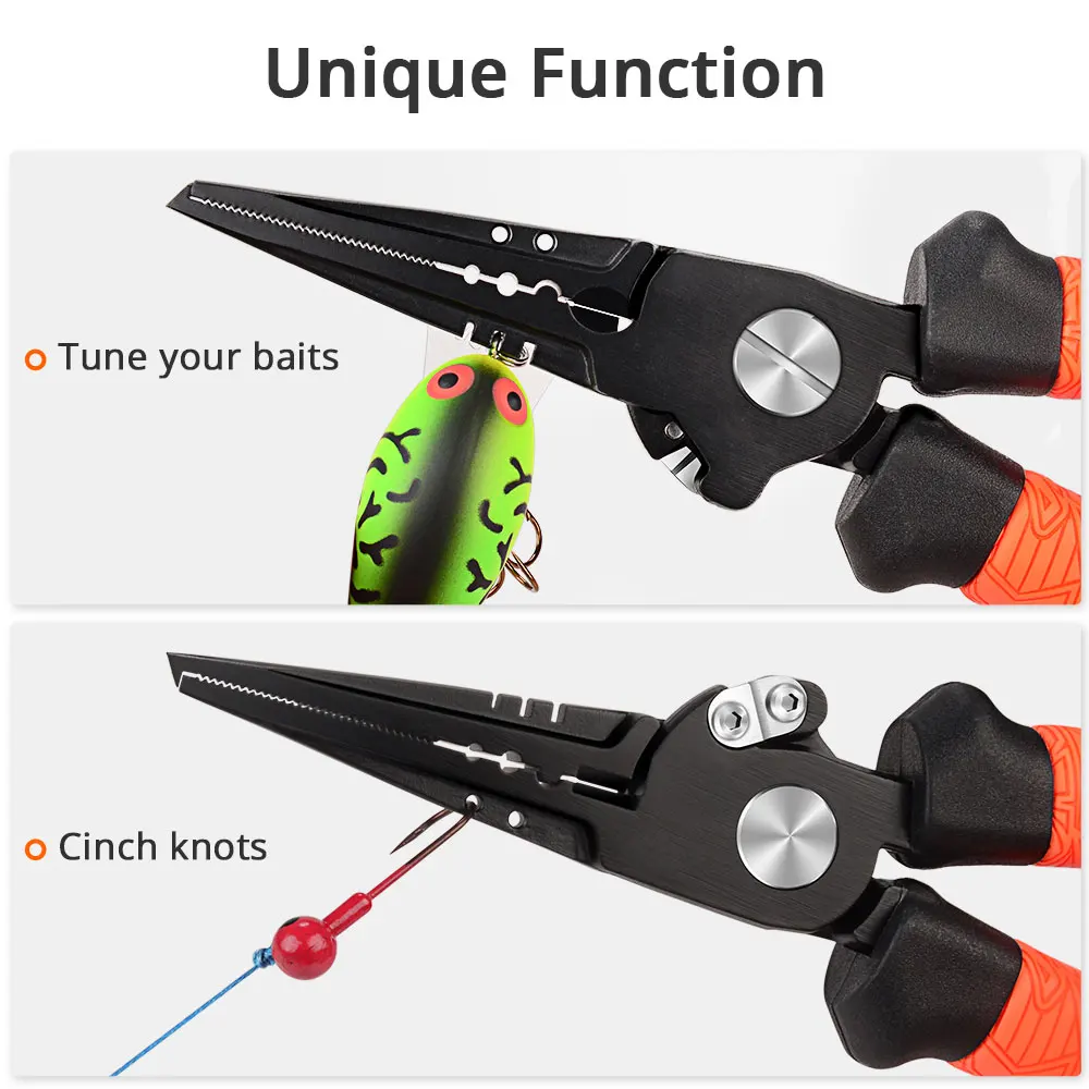 KastKing Speed Demon Pro Fishing Pliers 420 Stainless Steel Fishing Tools Saltwater Fishing Gear Tungsten Carbide Cutters
