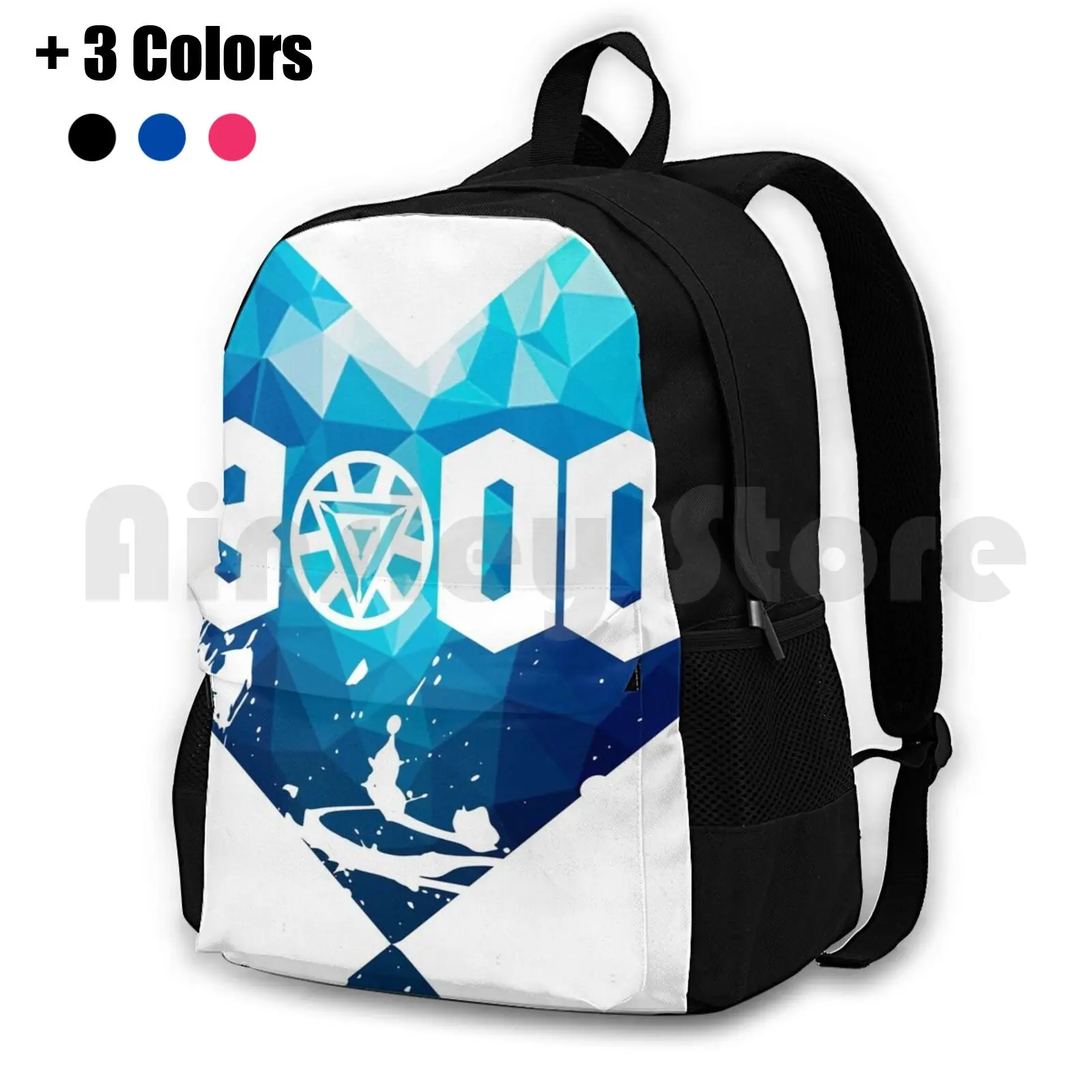 3000 Outdoor Hiking Backpack Riding Climbing Sports Bag Avenge Infinity Man Captain Hammer Shield Superheroes Comics Superhero