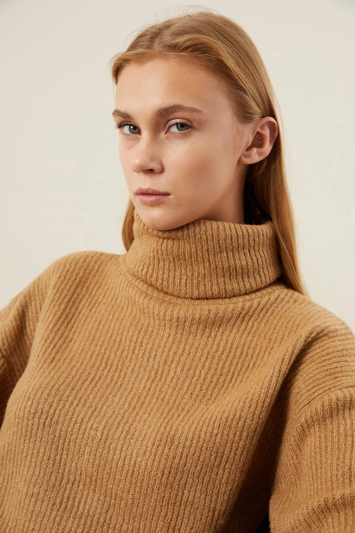 Winter Oversize Turtleneck Sweaters Onesize Casual Wear Keeps Warm Wool And Cotton Blend Sweaters