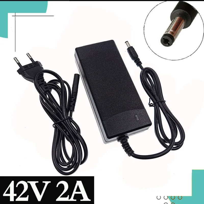 36V 2A  Battery Charger Output 42 V 2 A Charger Input 100 -240 VAC Lithium Li-ion Li-poly Charger for 10series 18650 Battery