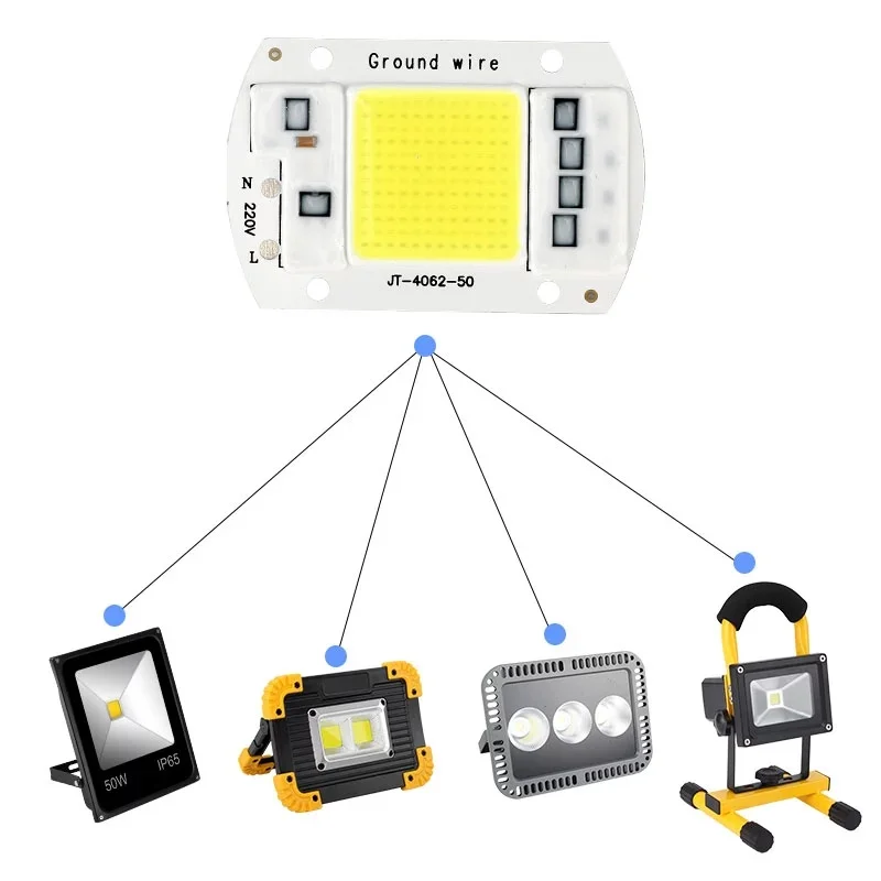 Cob Schip Groeien Plant Licht 50W Led Lamp Chip 30W 20W Led Kralen Lamp Box Full Spectrum Geen Driver Warm Koel Wit Diy Cob Led