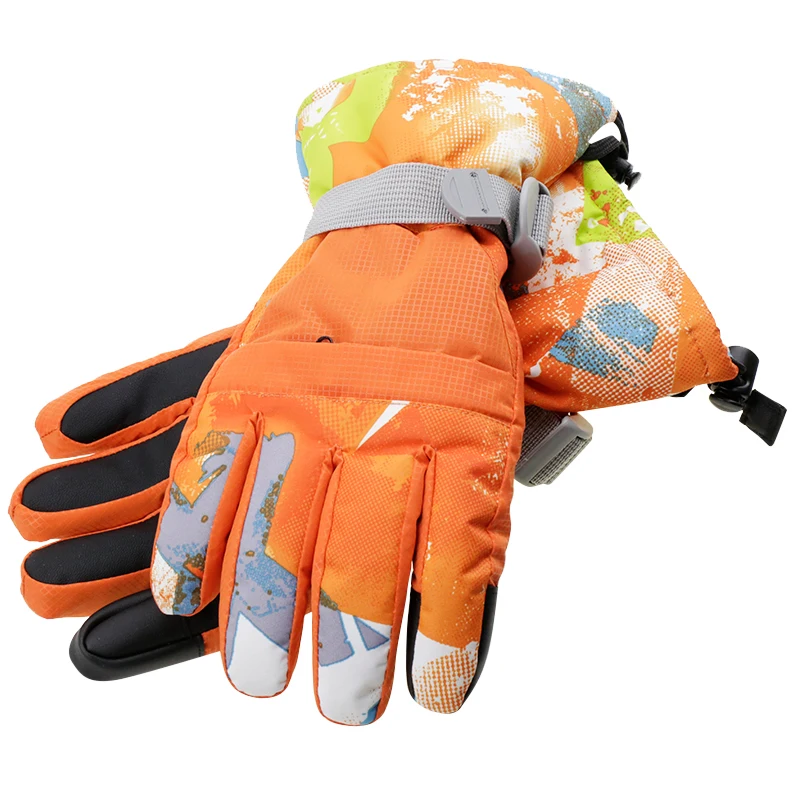 Guantes de esquí, Snowboard, moto de nieve, invierno, cálidos, resistentes al viento, impermeables, para deportes de nieve